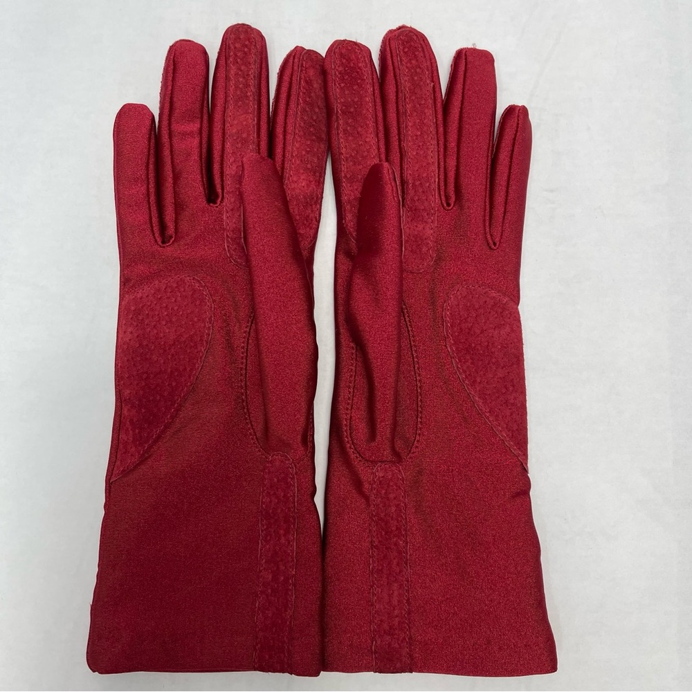 Women's Isotoner Longer Length Suede and Nylon Gloves with Lining Medium